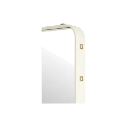 Adnet Rectangular Wall Mirror, cream
