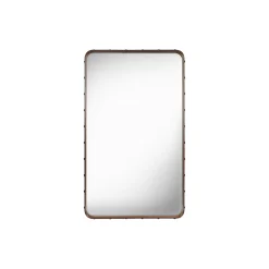 Adnet Rectangular Wall Mirror, tan
