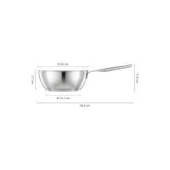 All Steel sauteuse 2 L