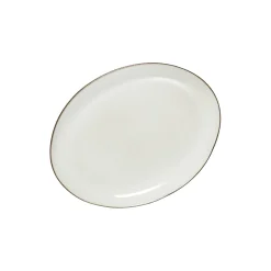 Amera middagstallerken oval, beige