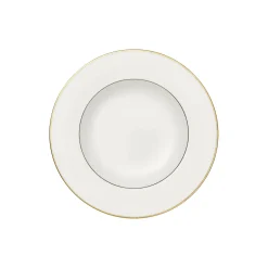 Anmut Gold Dyb Tallerken Ø 24 cm, hvid/guld