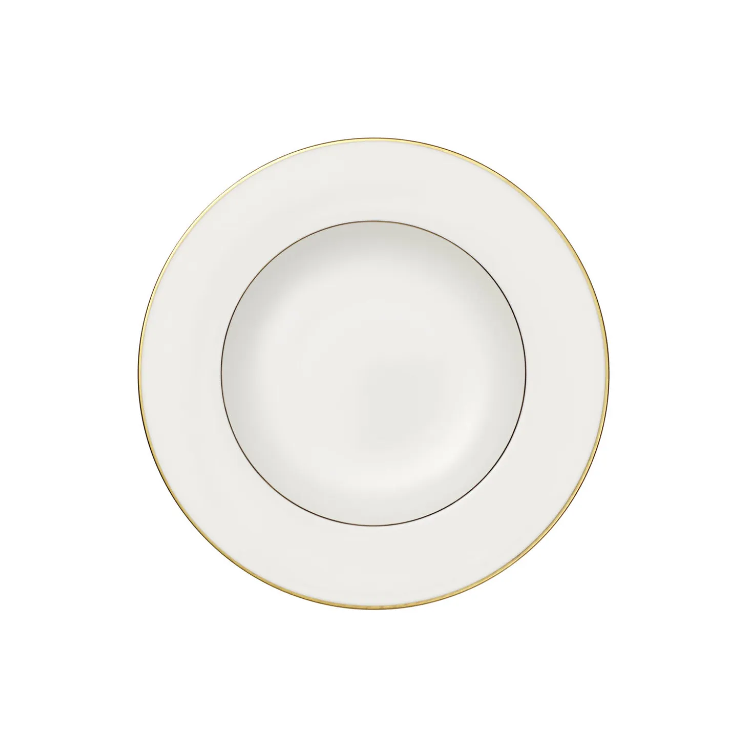Anmut Gold Dyb Tallerken Ø 24 cm, hvid/guld