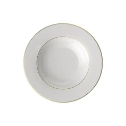 Anmut Gold Dyb Tallerken Ø 24 cm, hvid/guld