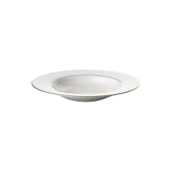 Anmut Gold Dyb Tallerken Ø 24 cm, hvid/guld