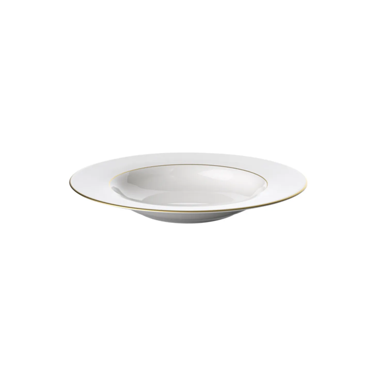 Anmut Gold Dyb Tallerken Ø 24 cm, hvid/guld
