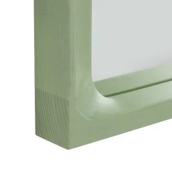 Arced Mirror, light green