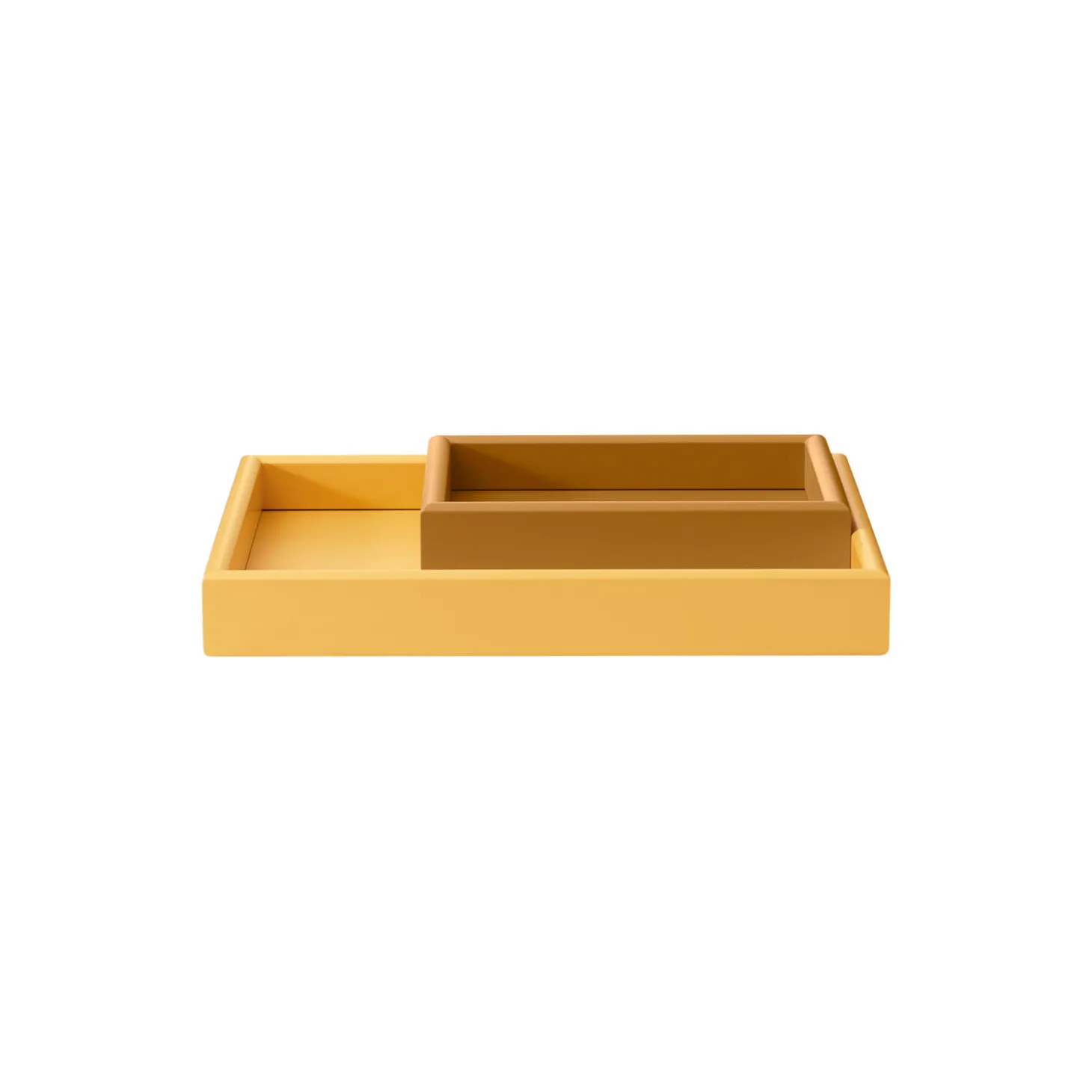 ARRANGE - sæt af 2 bakker, acacia/amber