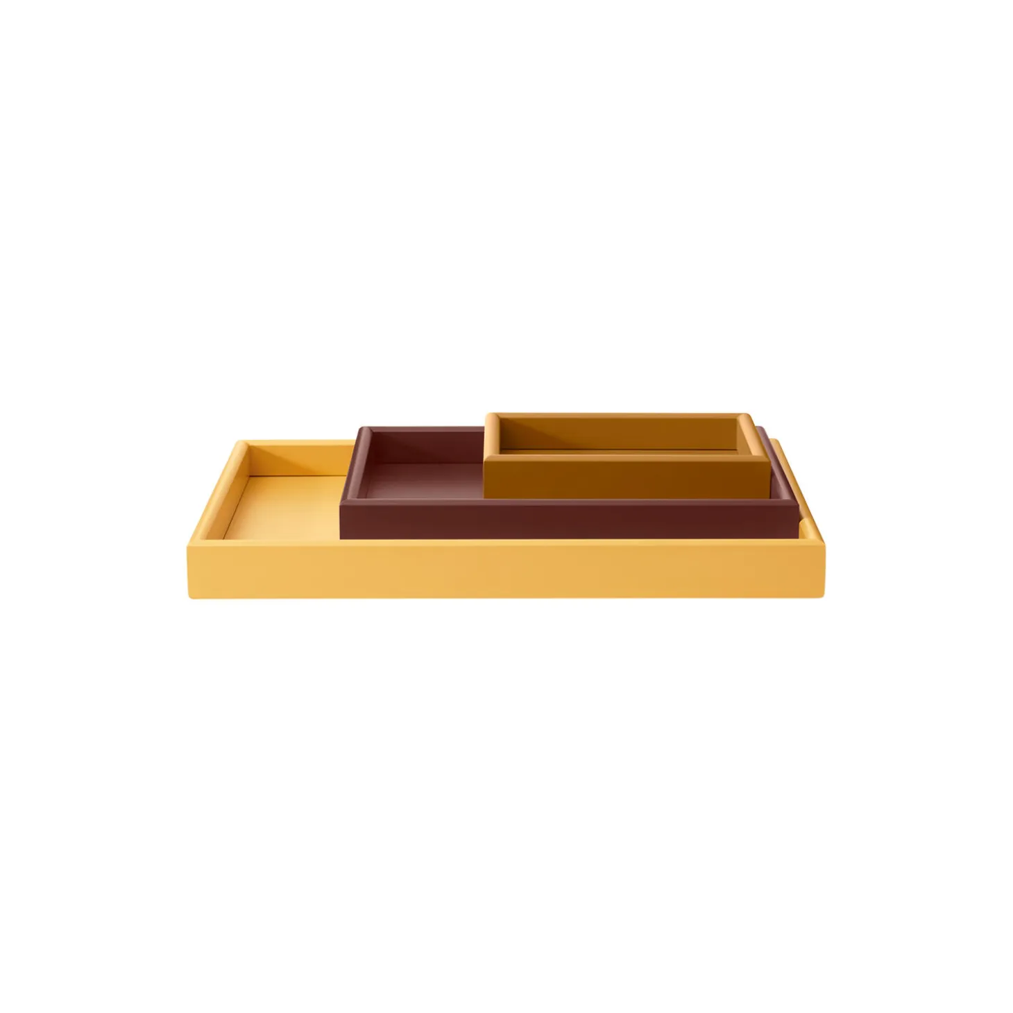 ARRANGE - sæt af 3 bakker, ruby/amber/masala