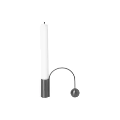 Balance Candle Holder, black brass