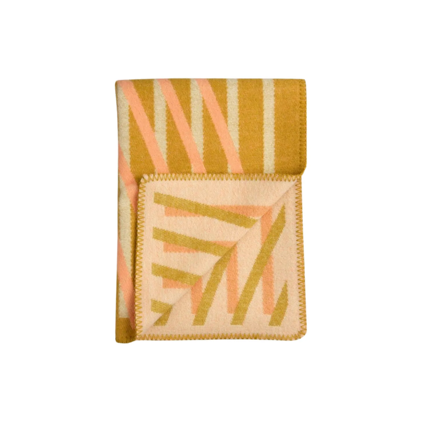 BISLETT Throw, peach & pistachio