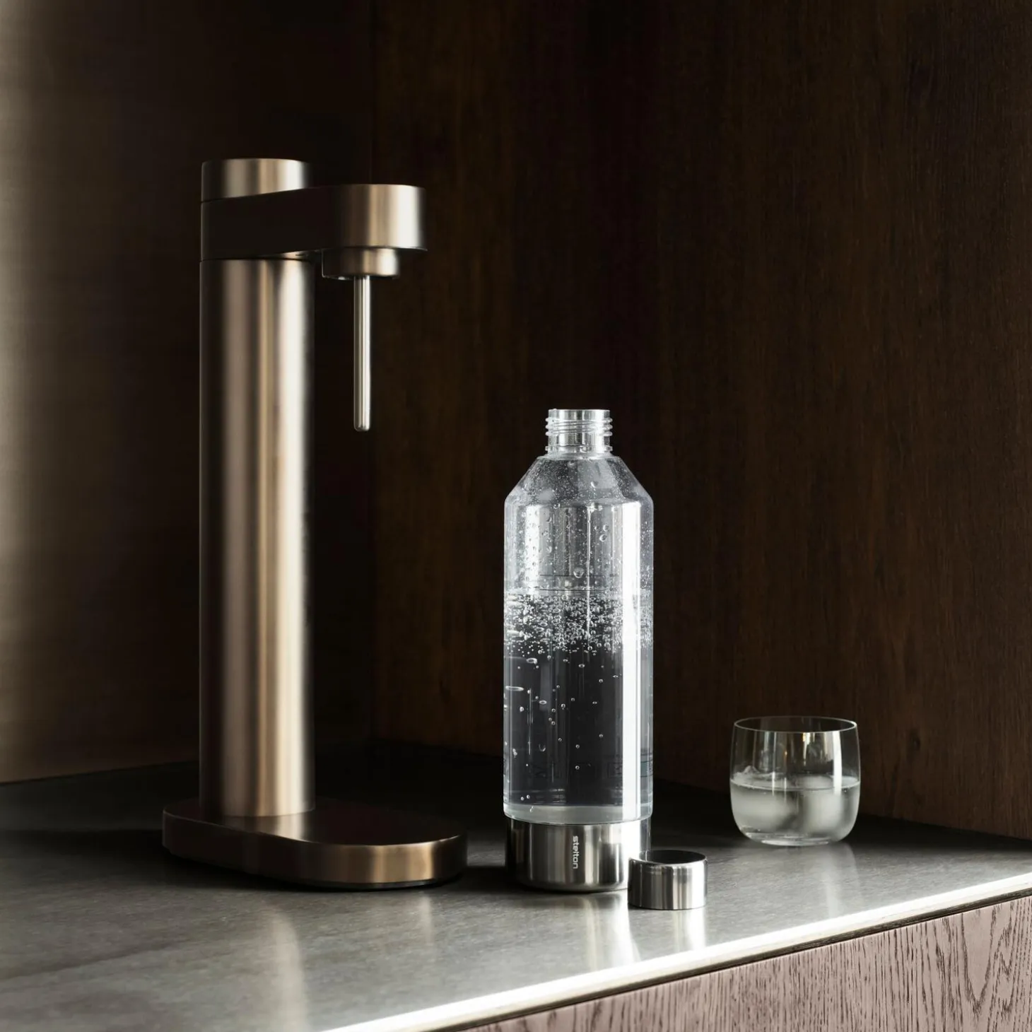 Brus flaske til kulsyremaskine, clear/steel