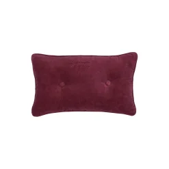 Buttoned Pillow, burgundy