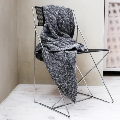 Cable plaid, grey/black