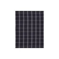 CheckedLinen/CottonKitchenTowel, black/white