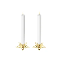 Classic Christmas stjernelyseholder til kertelys 2 stk