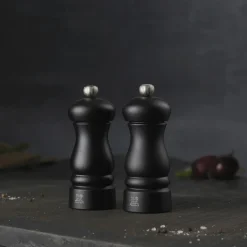 Clermont salt- og peberkværnsæt 13 cm, mat sort