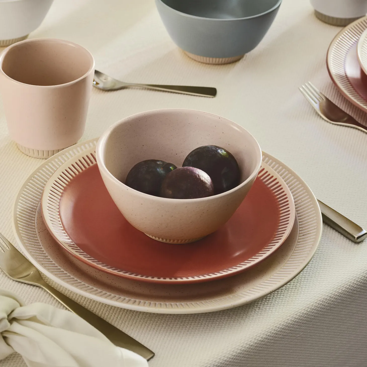 Colorit frokosttallerken Ø 22 cm, rose