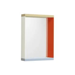 Colour Frame Mirror Small, blue/orange