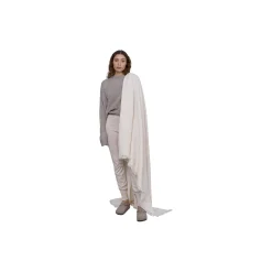 Cotton plaid, pure ecru