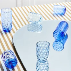 Danish Summer Small Drops Tumbler, blue