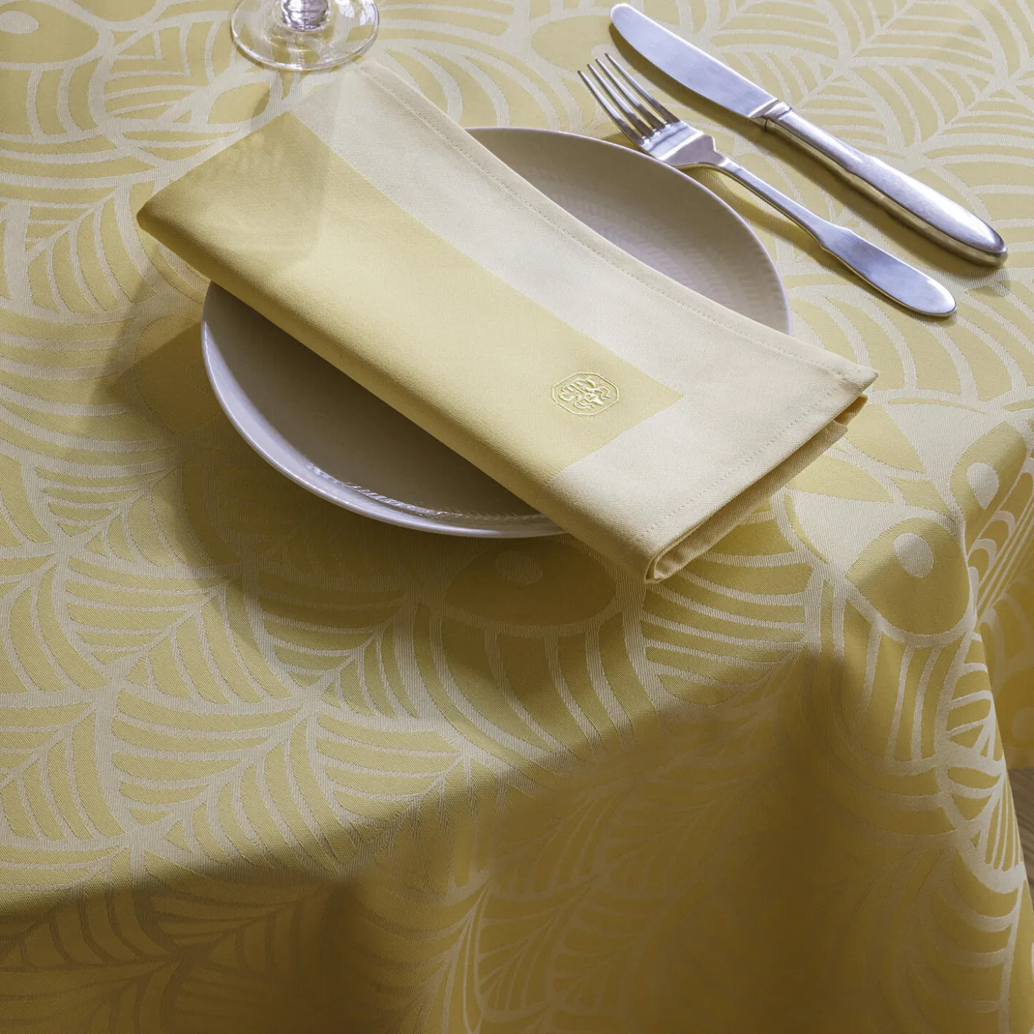 EASTER damaskdug, yellow