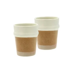 Evig krus 2 stk., amber/creme