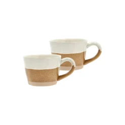 Evig krus med hank 2 stk., amber/creme