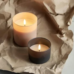 Glass Candle, beige