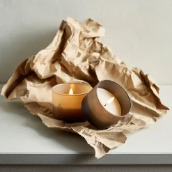 Glass Candle, grey