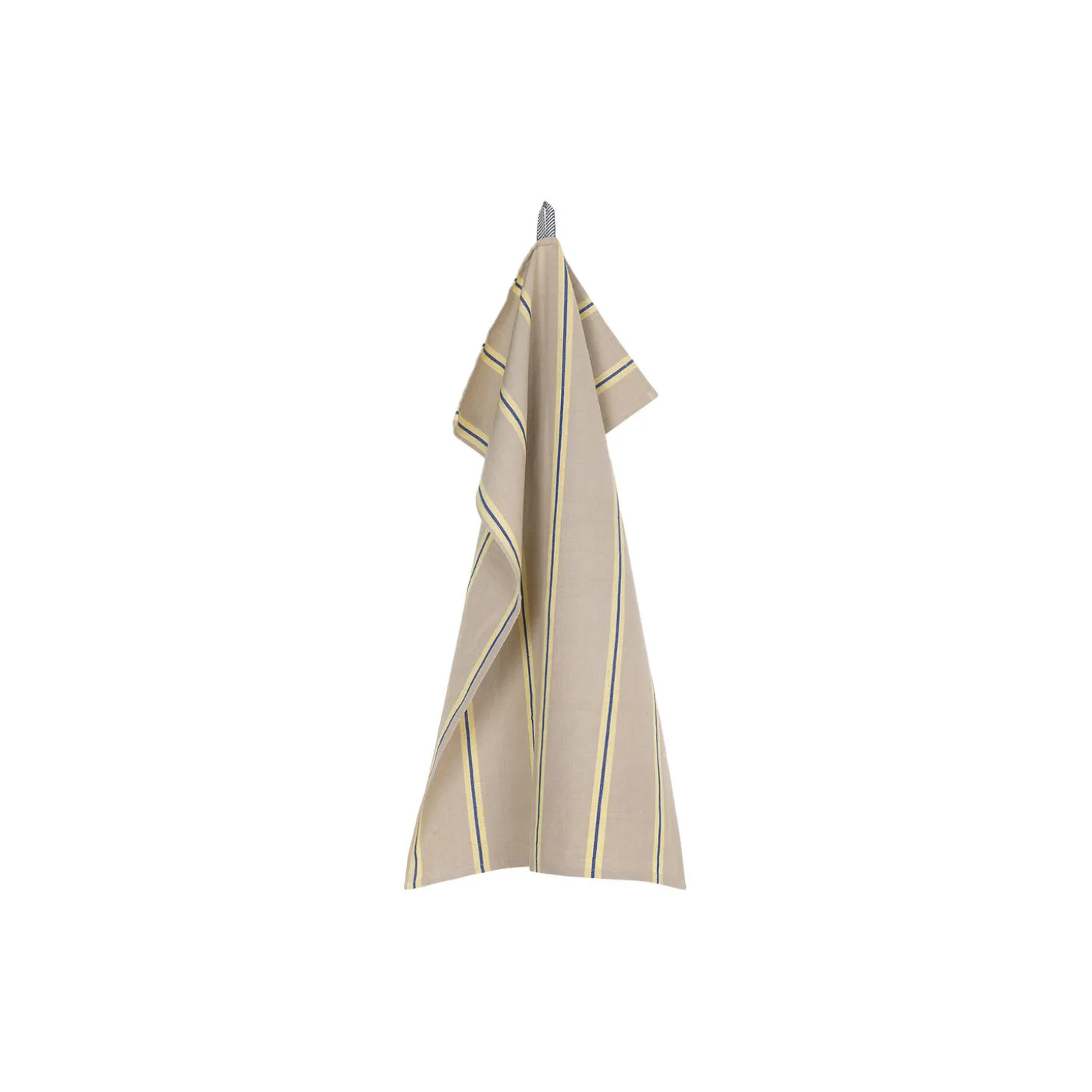 Hale Tea Towel, oyster/lemon/bright blue
