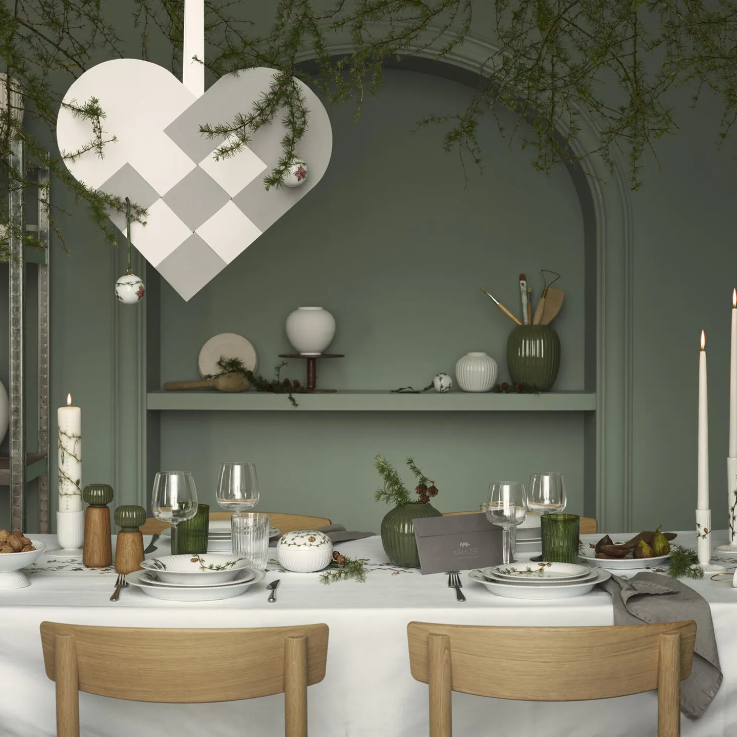 Hammershøi Christmas lysestage