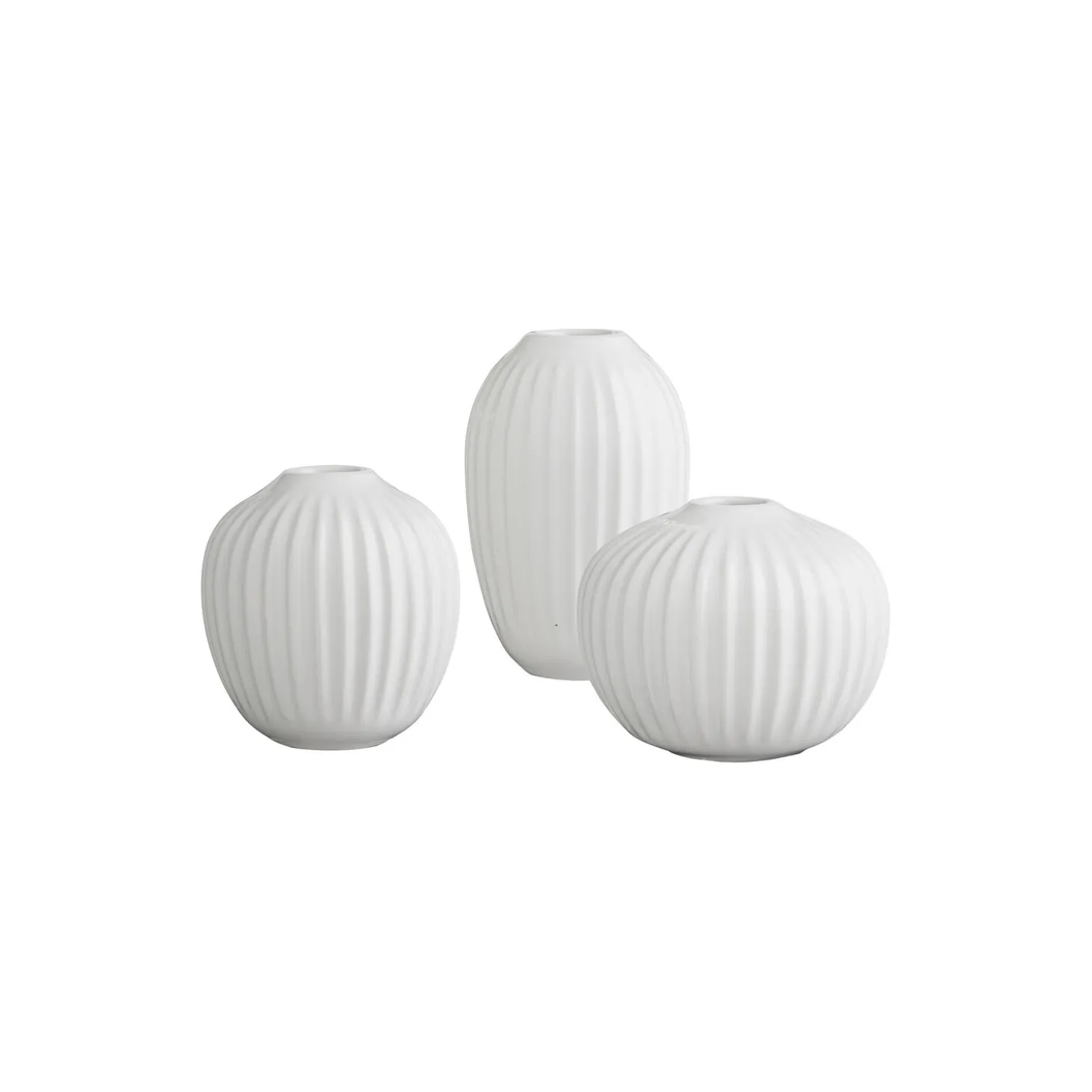 Hammershøi vase miniature 3 stk