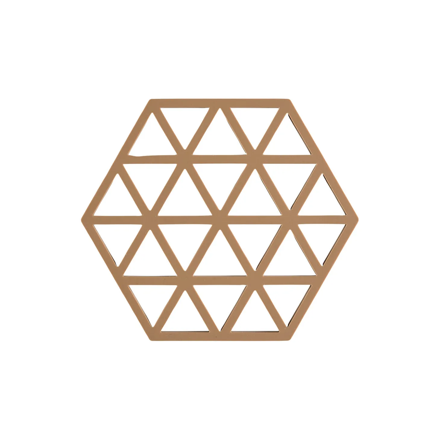 Hexagon bordskåner, terracotta