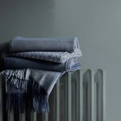 Horizon plaid, dark blue
