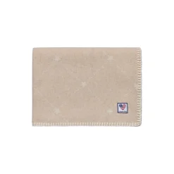 Icons Baby Signature Star Recycled Wool Throw, beige/white
