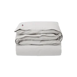Icons Pin Point Gray Cotton Duvet Cover, gray
