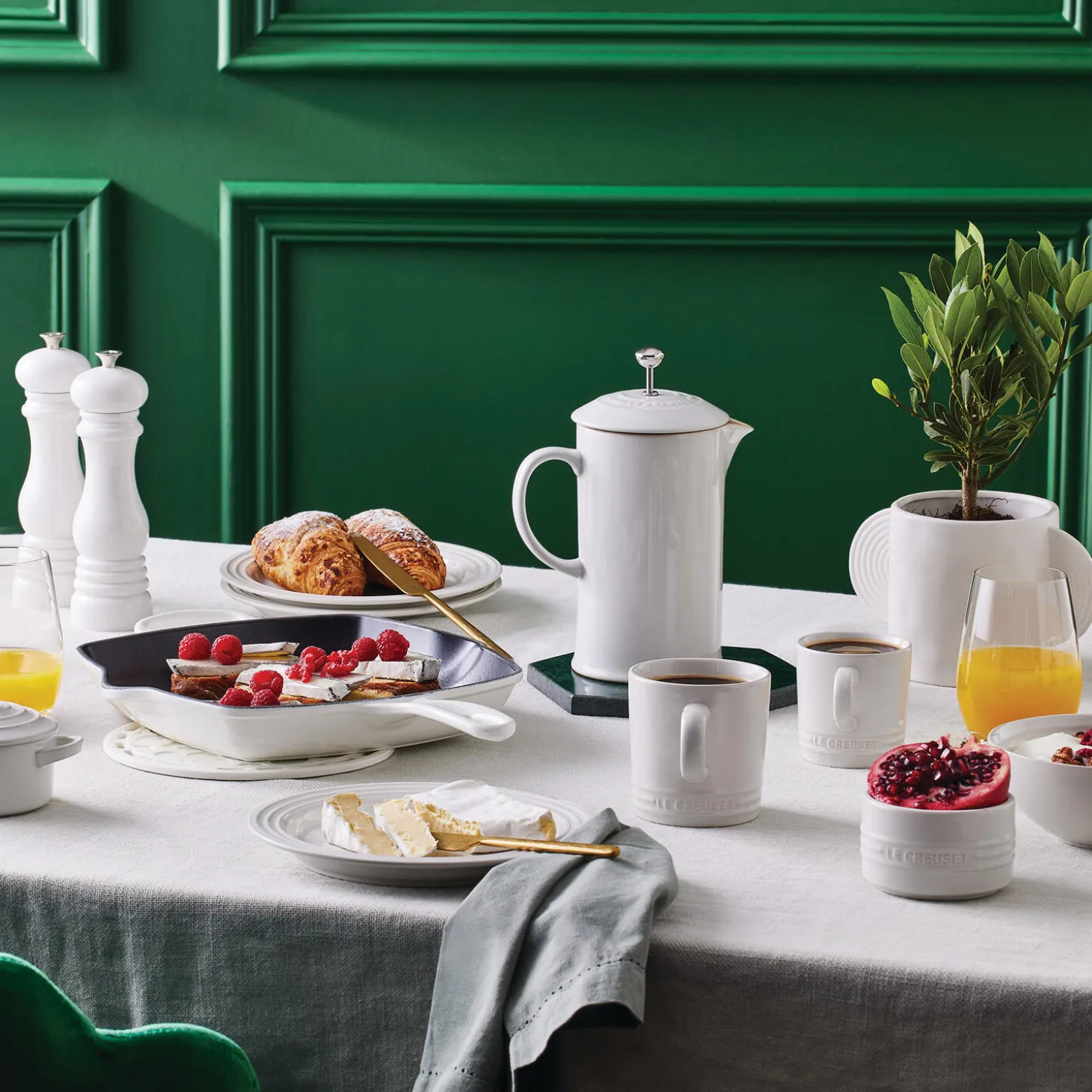 Kaffekrus, white