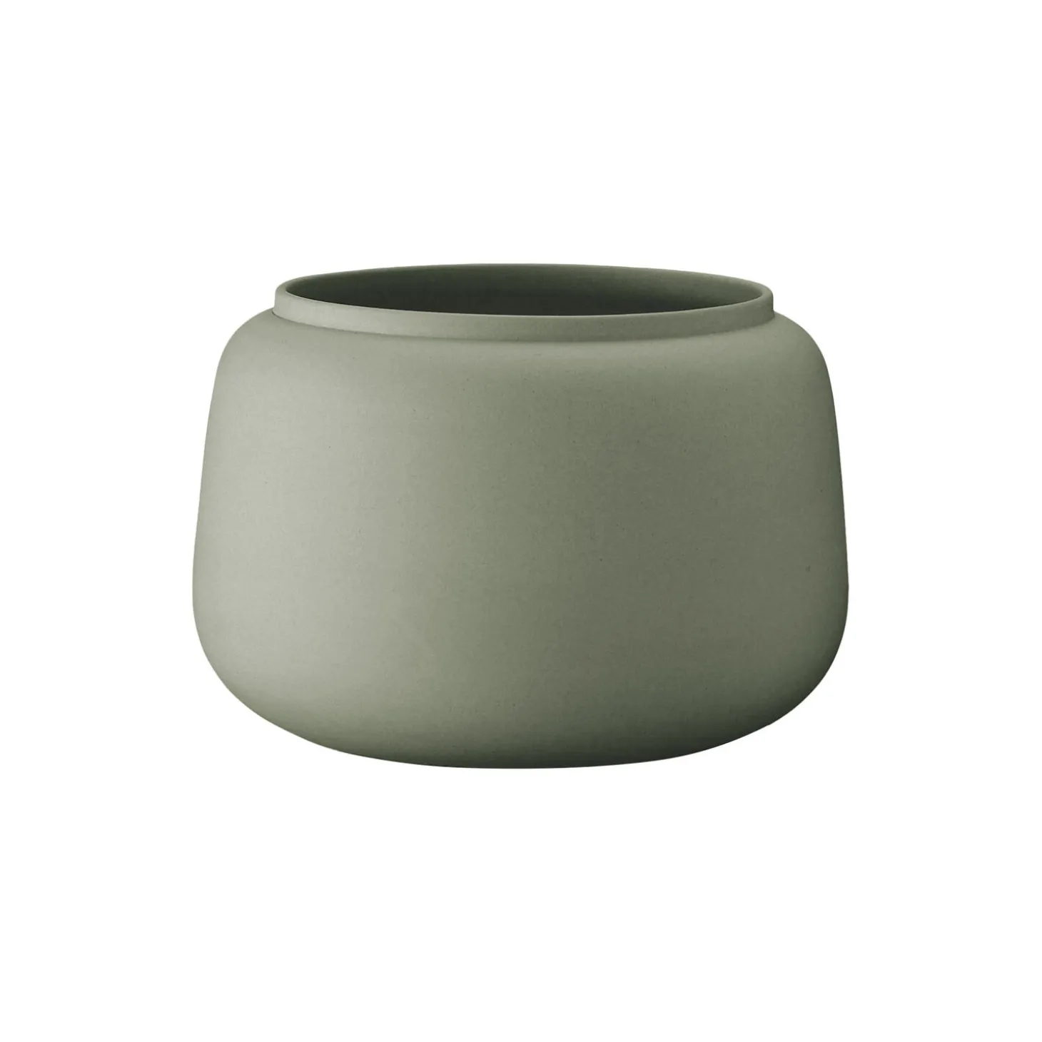 Klassisk vase bred lille, army