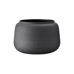 Klassisk vase bred stor, sort