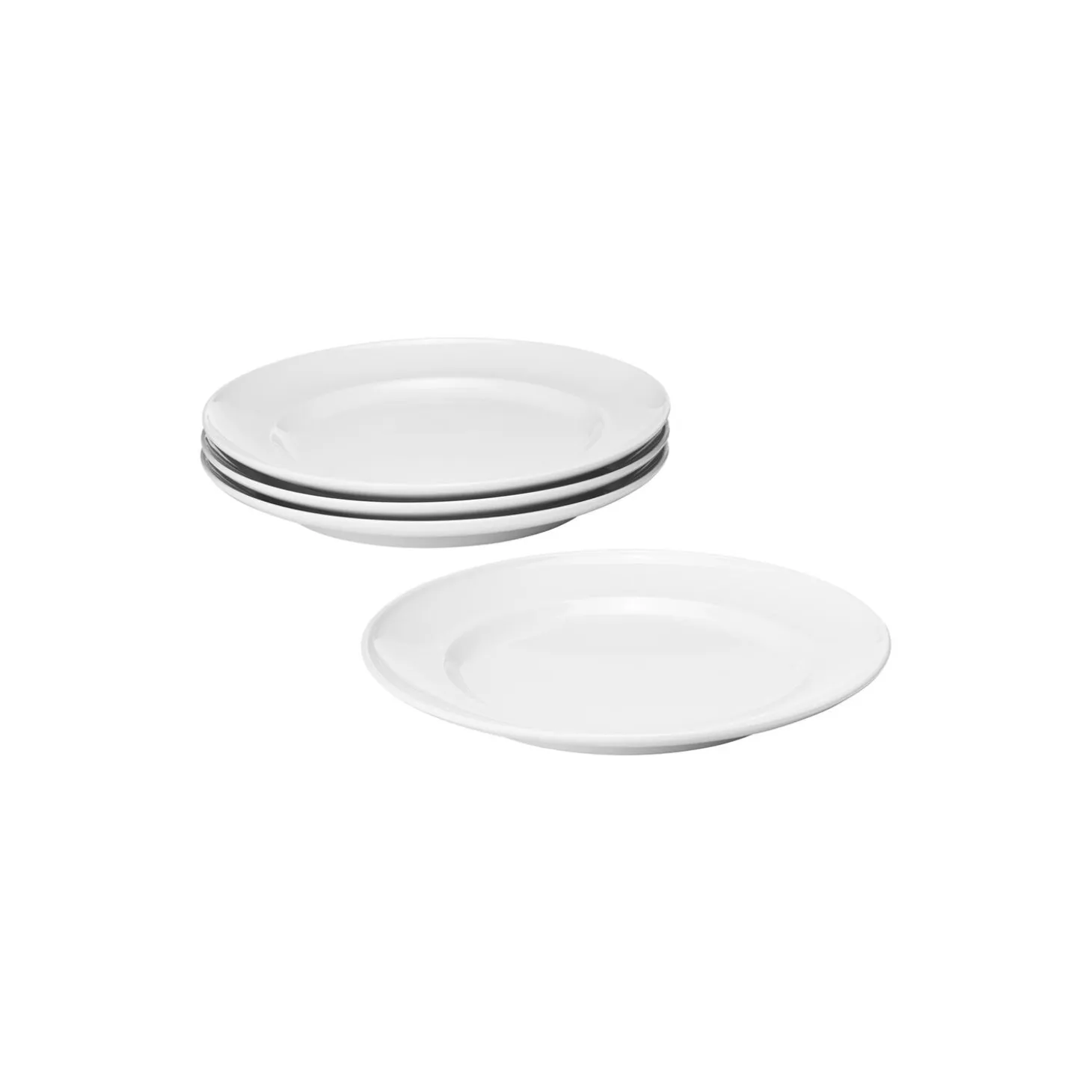 KOPPEL sæt af frokosttallerkener 22 cm 4 stk., hvid
