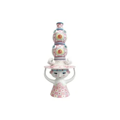 Lady with hat Vase, pink
