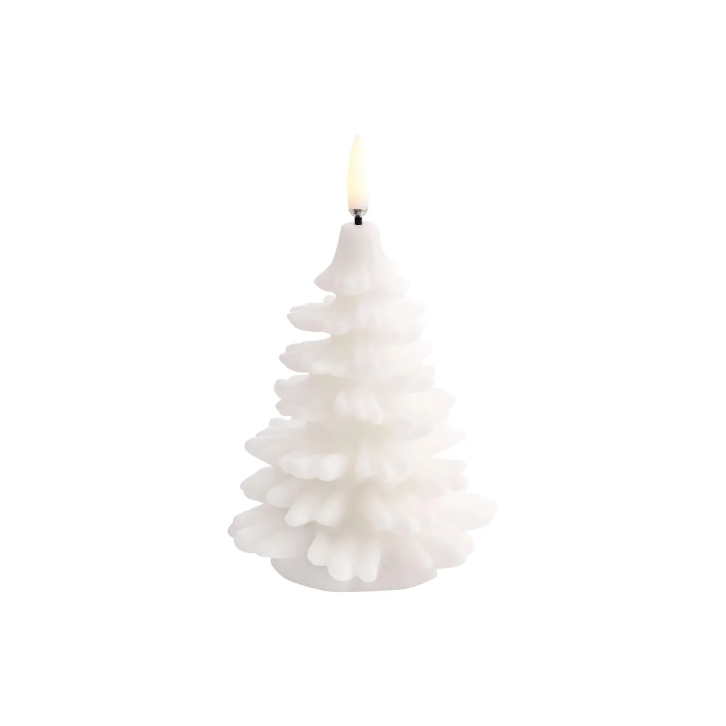 LED Christmas Tree Candle 12 cm, nordic white