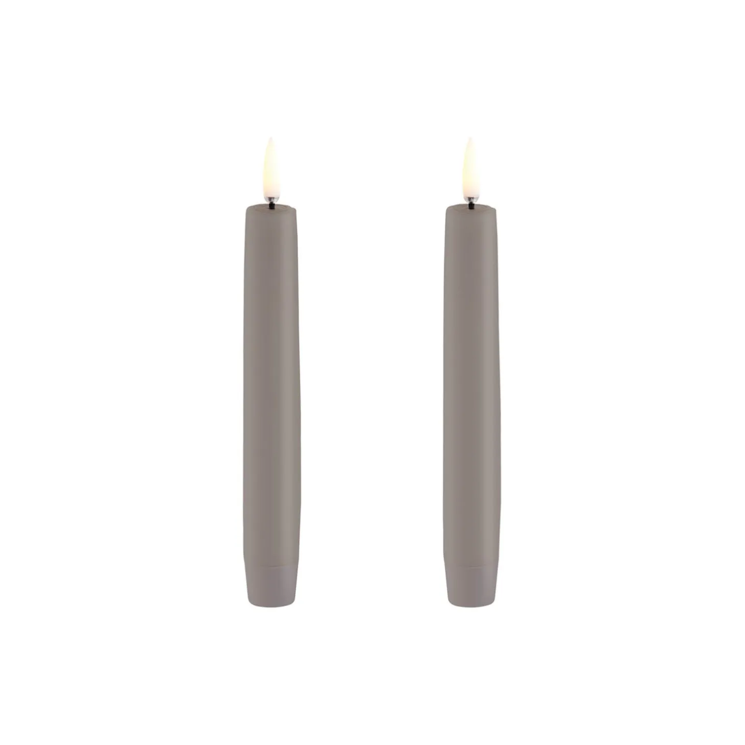 LED Classic Taper Candle 15 cm 2 pcs, sandstone