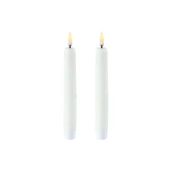LED Classic Taper Candle 15 cm 2 pcs, nordic white