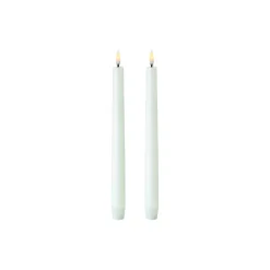 LED Mini Taper Candle 25 cm 2 pcs, nordic white