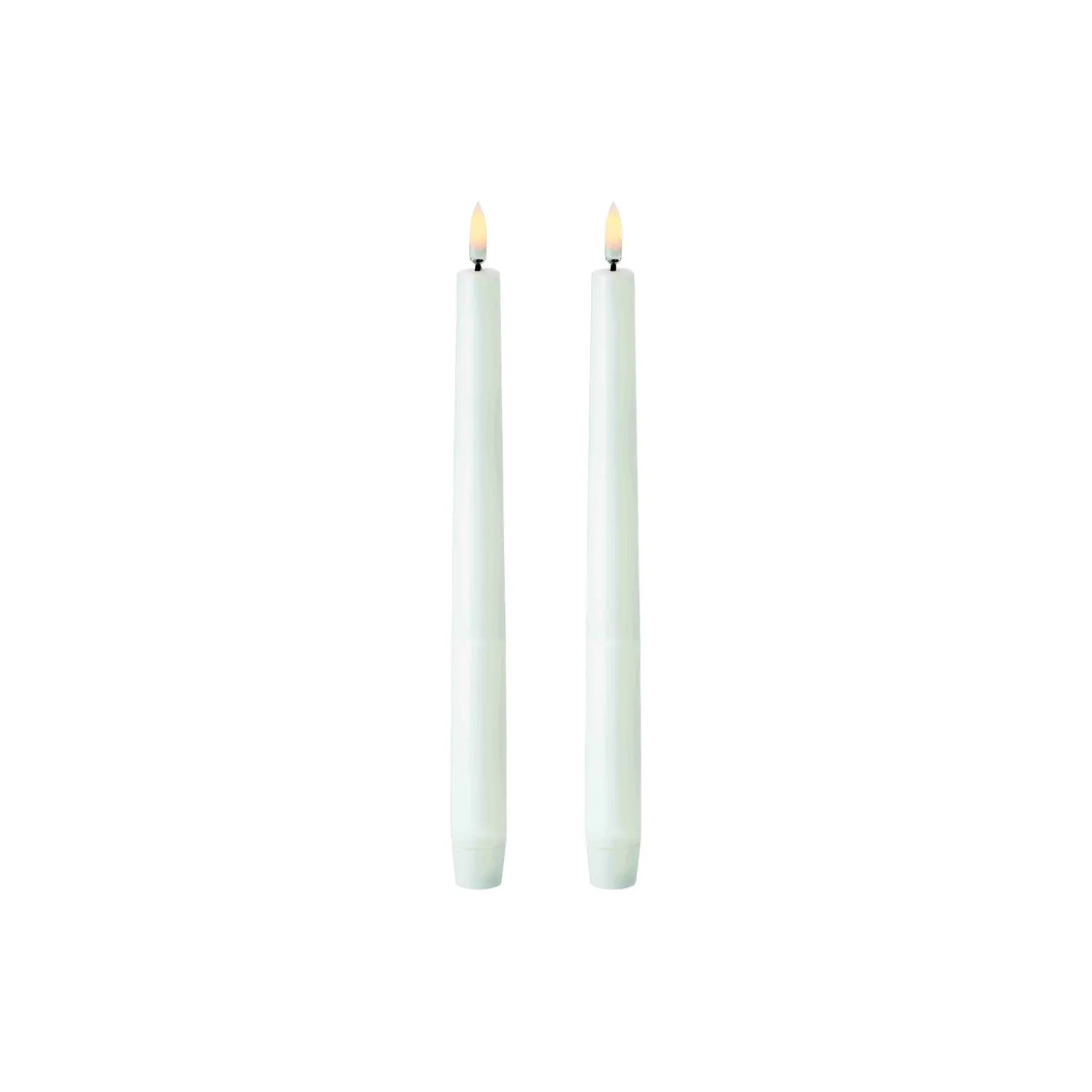 LED Mini Taper Candle 25 cm 2 pcs, nordic white
