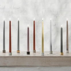 Light Candleholder 2 pcs, matte brass
