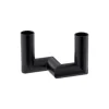 Matrix Mini Taper Candleholder 2 Arm, matte black