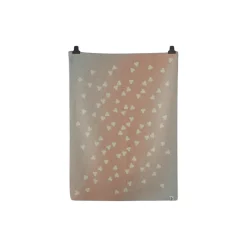 MELVIN Half Size Throw, light pink/light blue