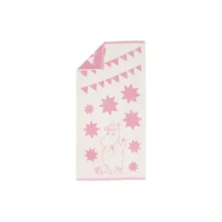 Mumi badehåndklæde Stjerner pink